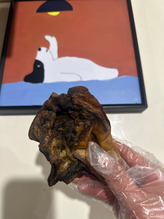 Cow Ears with Lobe Chews 1KG 100% Australian Beef Ears Dog Treats Free Post
