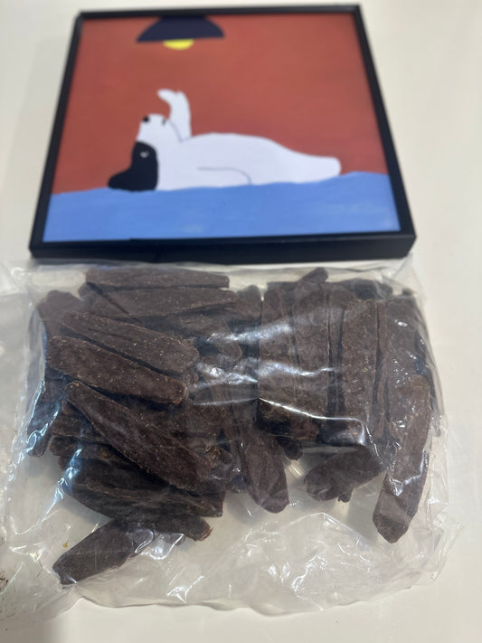 Kangaroo Meat Straps Value (1kg) 100% Australian Natural Dog Treats Dog Snacks Free Post