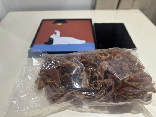 Pig Ear Strips (1kg) 100% Australian Natural Dog Treats Free Post
