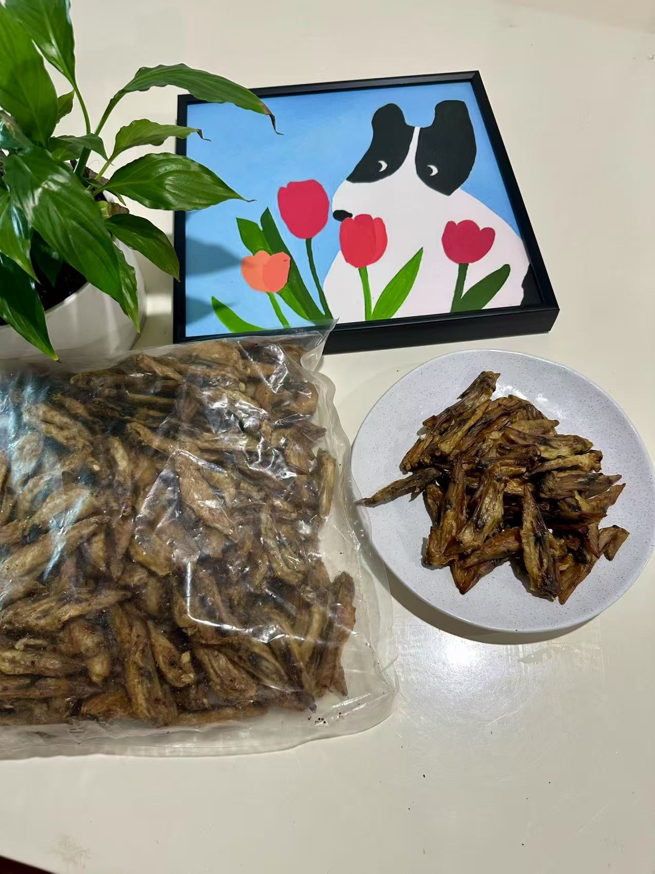Chicken Wingtip Snacks (1kg) 100% Australian Natural dog treats Free Post
